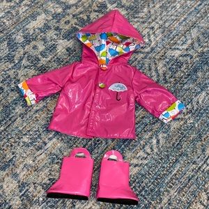 Cute American girl doll rain set!